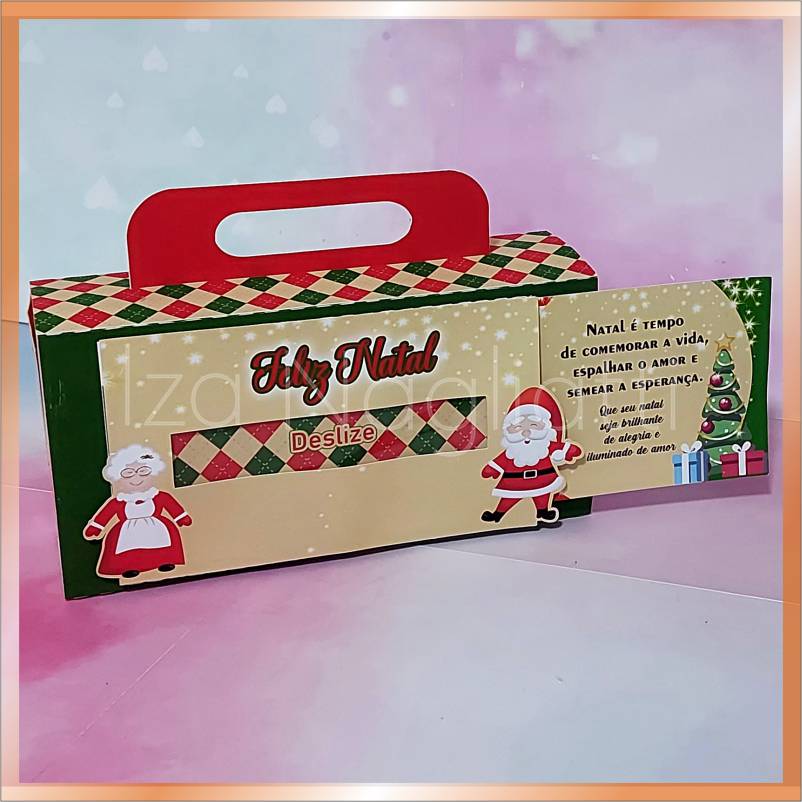 Fazendo a Minha Festa!: Molde Caixa de Bis Personalizada para o Natal!