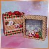 Caixa quadrada com sacola 15x15x7,5cm - Natal - Image 4