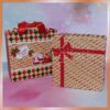 Caixa quadrada com sacola 15x15x7,5cm - Natal - Image 2