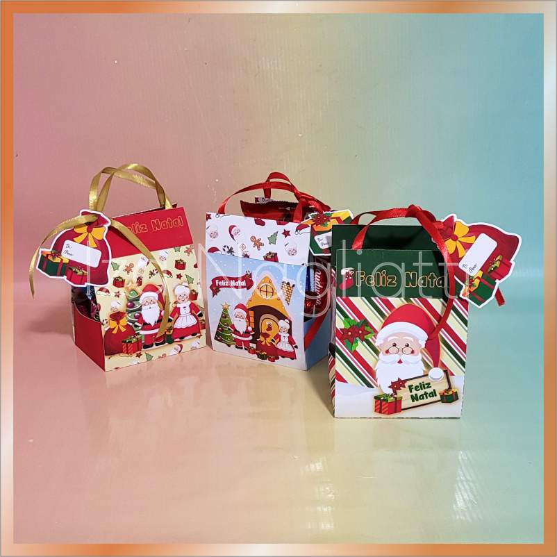 Trio de sacolinha bolsa para mini panetone 80 grs – Natal – Loja Iza  Nagliatti