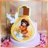 Mimo para chocolate em formato de lâmpada para setembro amarelo