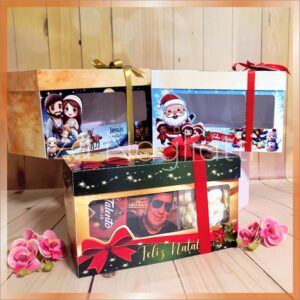 3 modelos caixa para canecas e petiscos – Natal e Natal cristão