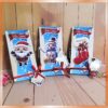 3 modelos de caixinhas para barra de chocolate 80 e 90gr Natal Papai Noel