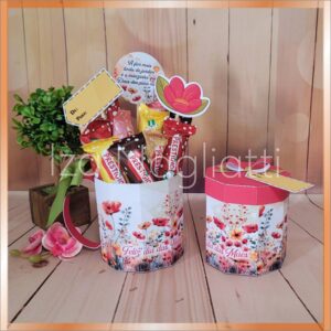 2 modelos – caixa formato de caneca e caixa com tampa dia das mães