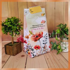 3 modelos de sacolas trapézio P, M, G dia das mães