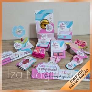 Kit 8 mimos + lapelas