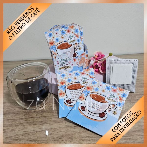 Sachê de café com suporte - dia dos avós - Imagem 3