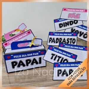6 modelos de placas para caixa de bombom lacta – dia dos pais