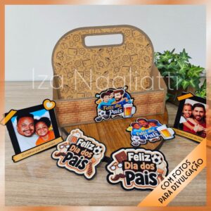 Cesta e porta retrato – dia dos pais