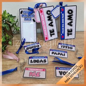 Chaveiro tag de placa – Dia dos pais
