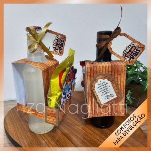 4 modelos de lapelas para garrafas – dia dos pais