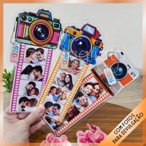 3 Marcadores de página com fotos e calendário – Calendário 2026