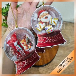 4 Enfeites de arvore e marmitinhas – Natal