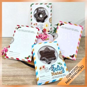 4 Cartões de natal para pão de mel e  biscoito – Natal