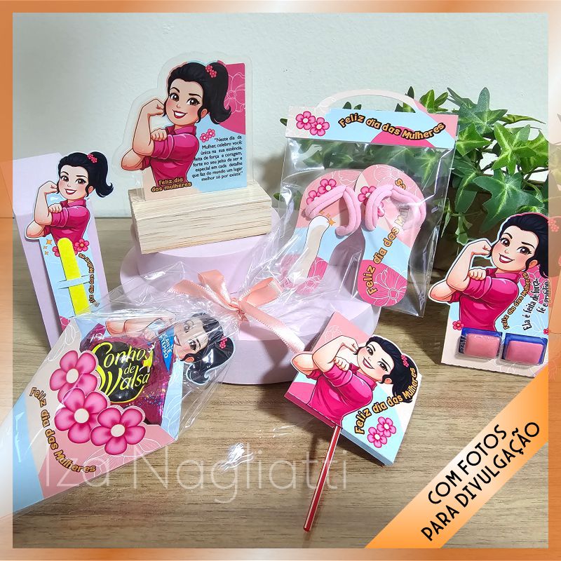 Kit 6 mimos dia das mulheres