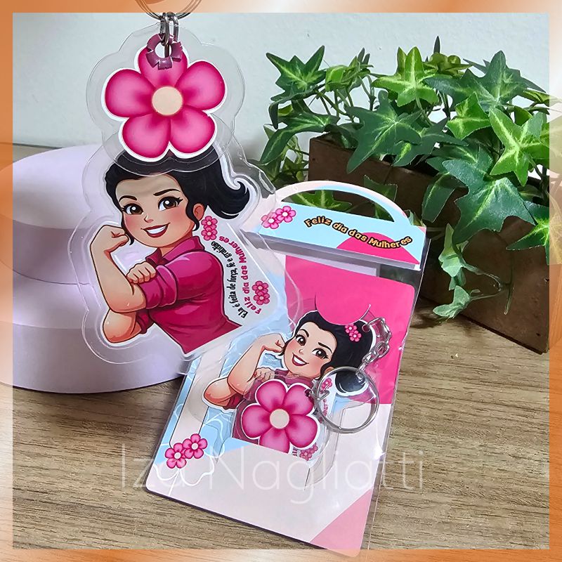 Chaveiro de polaseal – Dia das mulheres