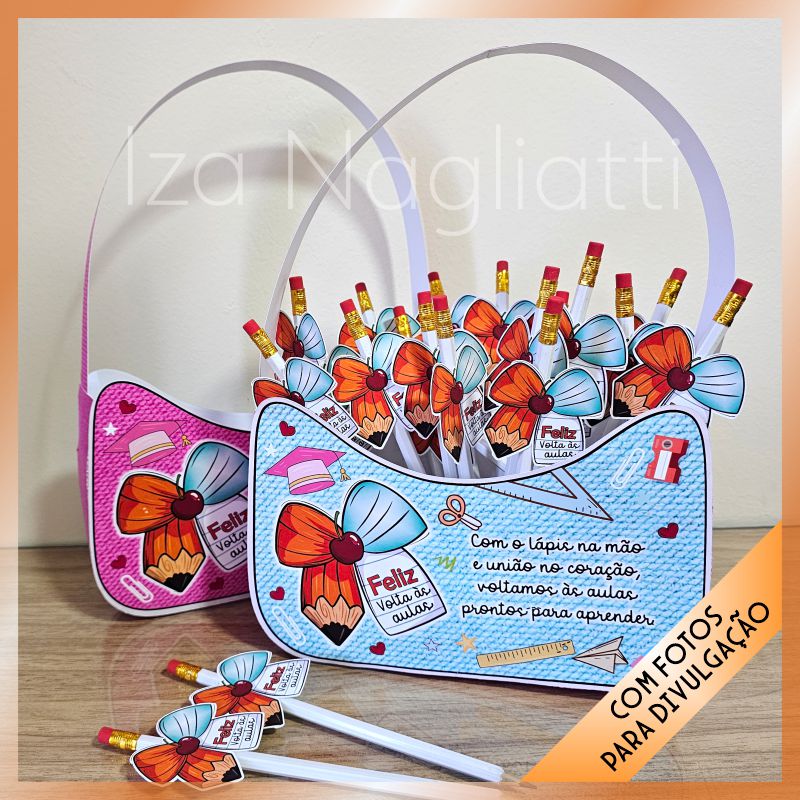 Bolsa porta lápis – Volta as aulas