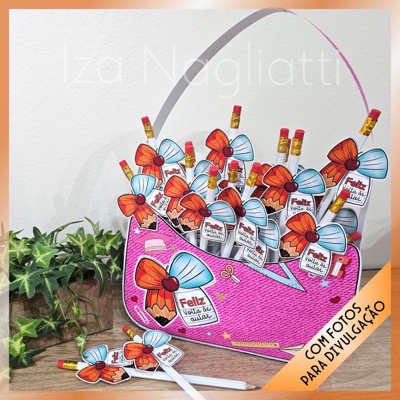 Bolsa porta lápis – Volta as aulas