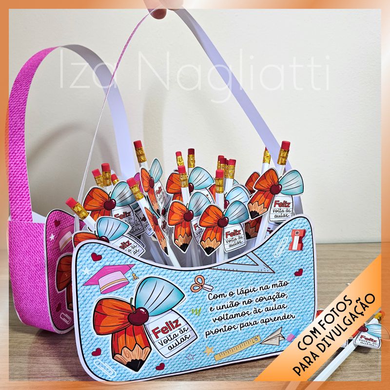 Bolsa porta lápis – Volta as aulas