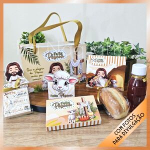 Kit sacolinha e guloseimas – Páscoa cristã