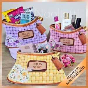 3 Bolsinhas de mão – Dia das mães