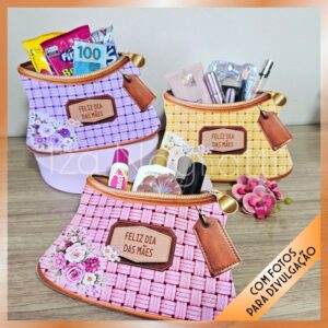 3 Bolsinhas de mão – Dia das mães