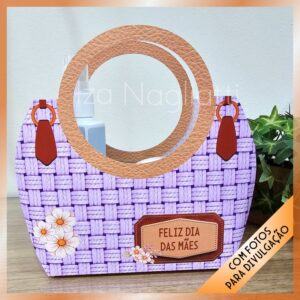 3 Bolsas com alça M 18x17x6 cm – Dia das mães