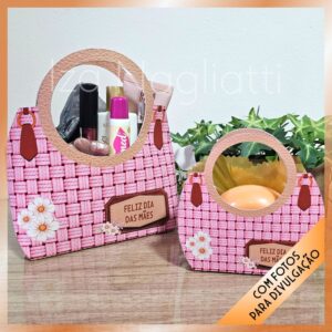 2 Bolsas com alça P e M – Dia das mães