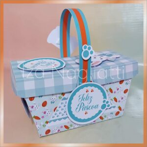 Cesta piquenique de páscoa – menino