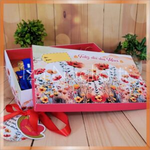 Caixa presente 24x15x6,5 de dia das mães