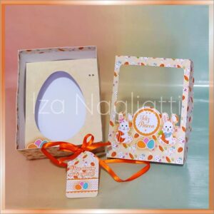 Caixa para ovo de colher 3 tampas e 2 berços para aproximadamente 250 e 350 gramas