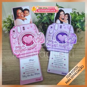 2 Caixas câmera com porta kit kat – Dia das mães